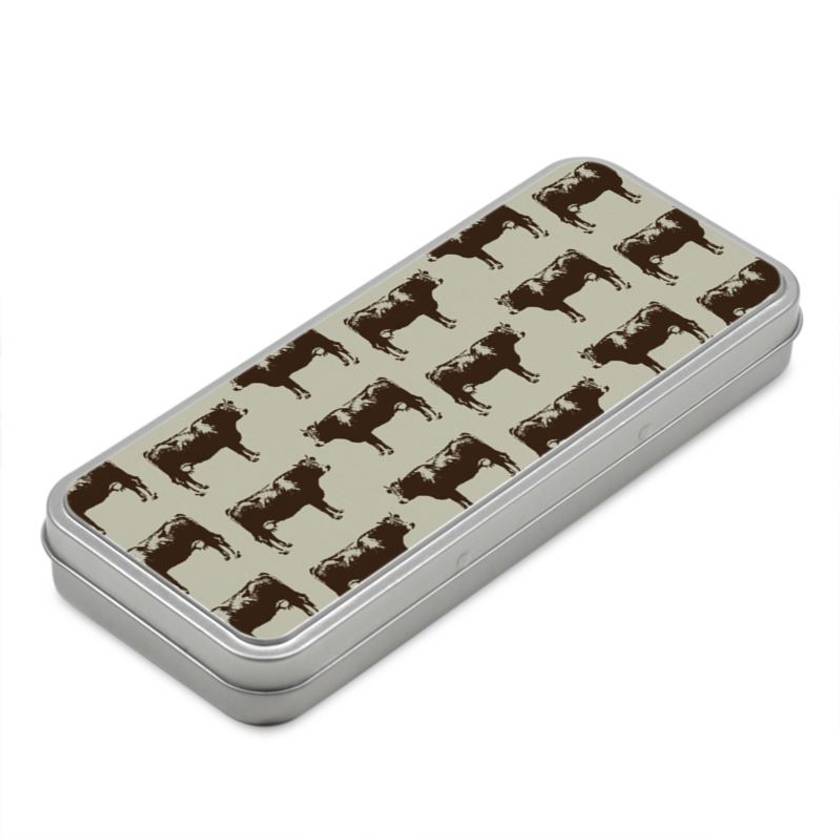 Tin pencil discount box